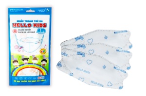 KHẨU TRANG HELLO KIDS KF94 - DẠNG TÚI ( Ôtô Xanh - 10 Cái/Túi )